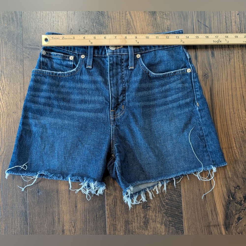 Madewell Curvy High-Rise Denim Shorts Canterdale Wash Size 27 - Picture 10 of 12